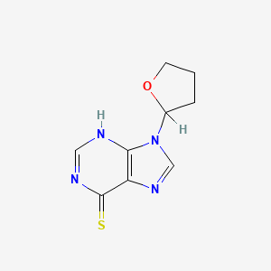 9H-Purine-6-thiol, 9-(tetrahydro-2-furyl)-