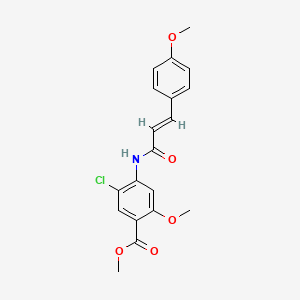 methyl 5-chloro-2-methoxy-4-{[(2E)-3-(4-methoxyphenyl)prop-2-enoyl]amino}benzoate