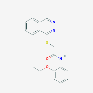 molecular formula C19H19N3O2S B12255721 N-(2-ethoxyphenyl)-2-[(4-methylphthalazin-1-yl)sulfanyl]acetamide 