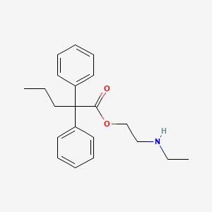 molecular formula C21H27NO2 B1225578 2-(Ethylamino)ethyl 2,2-diphenylpentanoate CAS No. 13062-02-7