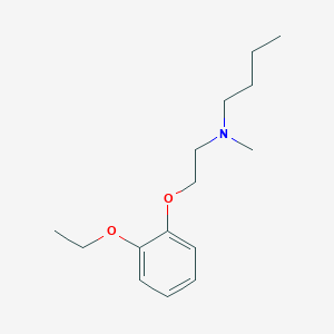 molecular formula C15H25NO2 B1225599 N-[2-(2-ethoxyphenoxy)ethyl]-N-methyl-1-butanamine 