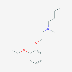 molecular formula C15H25NO2 B1225599 N-[2-(2-乙氧基苯氧基)乙基]-N-甲基-1-丁胺 
