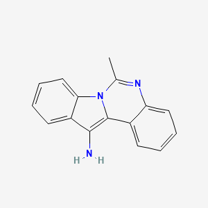 molecular formula C16H13N3 B1225601 6-甲基-吲哚[1,2-c]喹唑啉-12-胺 CAS No. 55338-12-0