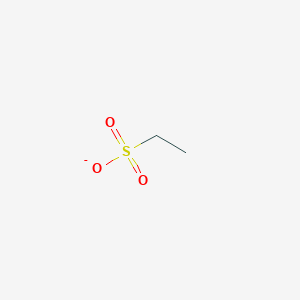 molecular formula C2H5O3S- B1225610 乙磺酸盐 