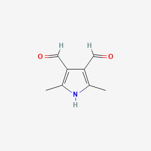 molecular formula C8H9NO2 B1225621 2,5-dimethyl-1H-pyrrole-3,4-dicarbaldehyde CAS No. 56139-74-3