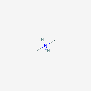 molecular formula C2H8N+ B1225679 Dimethylaminium CAS No. 49784-85-2