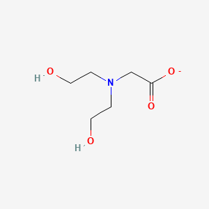 molecular formula C6H12NO4- B1225689 [Bis(2-hydroxyethyl)amino]acetate 