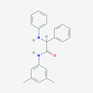 molecular formula C22H22N2O B1225692 2-anilino-N-(3,5-dimethylphenyl)-2-phenylacetamide 