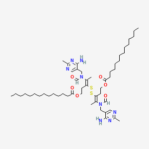 molecular formula C52H86N8O6S2 B1225694 o,o'-Bismyristoyl thiamine disulfide 