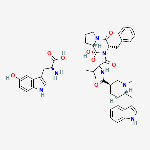 B1225704 Dihydroergocristine mixture with 5-hydroxytryptophan CAS No. 115756-35-9