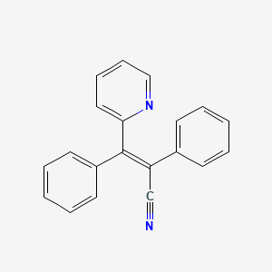 molecular formula C20H14N2 B1225709 2,3-Diphenyl-3-(2-pyridinyl)acrylonitrile CAS No. 39077-64-0