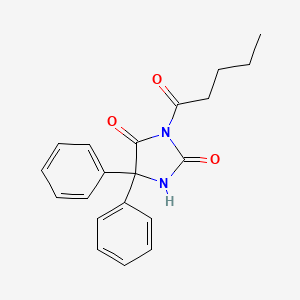 molecular formula C20H20N2O3 B1225710 3-Pentanoyl-5,5-diphenylhydantoin CAS No. 22506-76-9