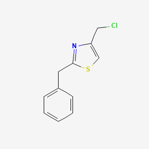 molecular formula C11H10ClNS B1225712 2-Benzyl-4-(chloromethyl)-1,3-thiazole CAS No. 36916-36-6