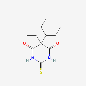 molecular formula C11H18N2O2S B1225714 5-Ethyl-5-(1-ethylpropyl)-2-thiobarbituric acid CAS No. 87171-21-9