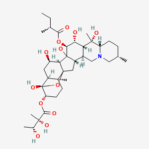 molecular formula C37H59NO12 B1225720 Neogermbudine CAS No. 595-64-2