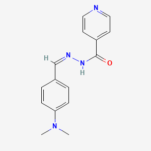 molecular formula C15H16N4O B12257229 (Z)-N'-(4-(dimethylamino)benzylidene)isonicotinohydrazide CAS No. 270576-24-4