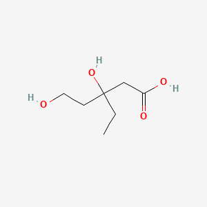 molecular formula C7H14O4 B1225728 3-Ethyl-3,5-dihydroxypentanoic acid CAS No. 55095-03-9
