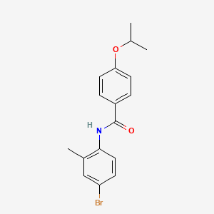 molecular formula C17H18BrNO2 B12257287 N-(4-bromo-2-methylphenyl)-4-(propan-2-yloxy)benzamide 
