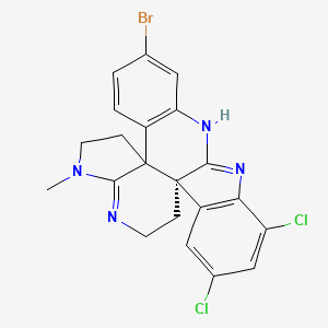 molecular formula C21H17BrCl2N4 B1225730 Perophoramidine CAS No. 474779-75-4