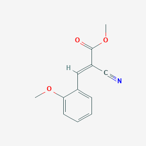 molecular formula C12H11NO3 B12257334 (E)-Methyl 2-cyano-3-(2-methoxyphenyl)acrylate 