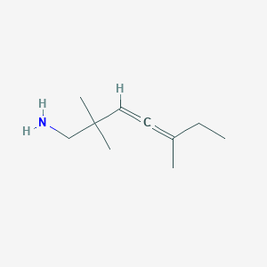2,2,5-Trimethylhepta-3,4-dien-1-amine