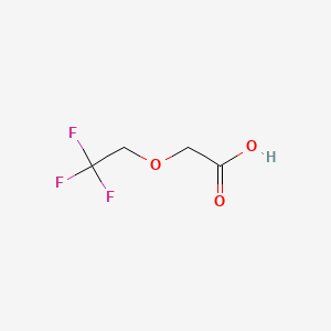 molecular formula C4H5F3O3 B1225768 (2,2,2-Trifluoroethoxy)acetic acid CAS No. 675-67-2