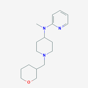molecular formula C17H27N3O B12257681 N-methyl-N-{1-[(oxan-3-yl)methyl]piperidin-4-yl}pyridin-2-amine 