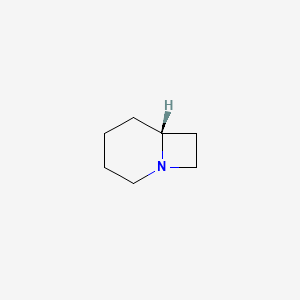 molecular formula C7H13N B1225774 1-Azabicyclo(4.2.0)octane, (R)- CAS No. 35848-09-0