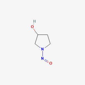 molecular formula C4H8N2O2 B1225775 1-nitrosopyrrolidin-3-ol CAS No. 56222-35-6