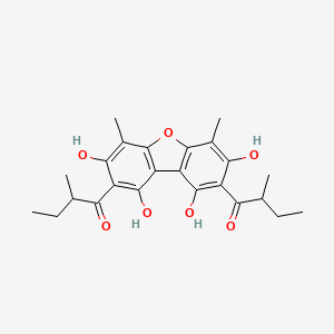 molecular formula C24H28O7 B1225795 Rhodomyrtoxin B 