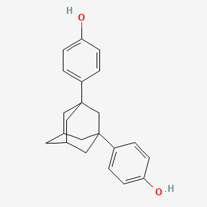 molecular formula C22H24O2 B1225811 1,3-Bis(4-hydroxyphenyl)adamantane CAS No. 37677-93-3