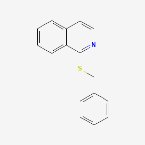 molecular formula C16H13NS B12258204 1-(Benzylsulfanyl)isoquinoline 
