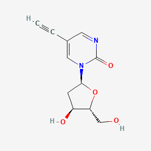 molecular formula C11H12N2O4 B1225822 5-Ethynyl-1-((2S,4S,5R)-4-hydroxy-5-(hydroxymethyl)tetrahydrofuran-2-yl)pyrimidin-2(1H)-one 