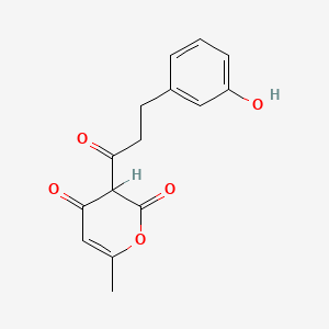 molecular formula C15H14O5 B1225834 Pyratrione CAS No. 51089-21-5