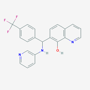 Rac-7-((pyridin-3-ylamino)(4-(trifluoromethyl)phenyl)methyl)quinolin-8-ol