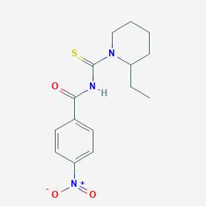 N-[(2-ethyl-1-piperidinyl)-sulfanylidenemethyl]-4-nitrobenzamide