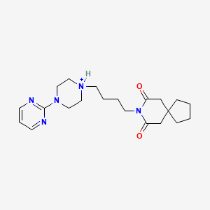 molecular formula C21H32N5O2+ B1225865 Buspirone(1+) 