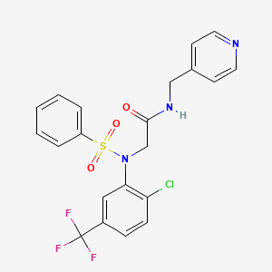 molecular formula C21H17ClF3N3O3S B1225870 CCC-0975 