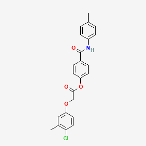 2-(4-Chloro-3-methylphenoxy)acetic acid [4-[(4-methylanilino)-oxomethyl]phenyl] ester