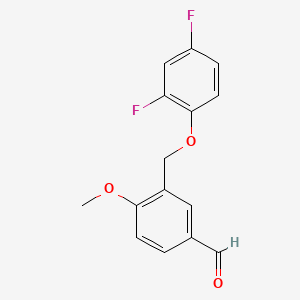 3-[(2,4-Difluorophenoxy)methyl]-4-methoxybenzaldehyde