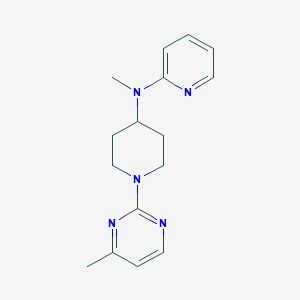 molecular formula C16H21N5 B12258863 N-methyl-N-[1-(4-methylpyrimidin-2-yl)piperidin-4-yl]pyridin-2-amine 