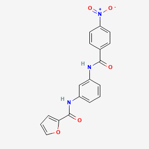N-[3-[[(4-nitrophenyl)-oxomethyl]amino]phenyl]-2-furancarboxamide