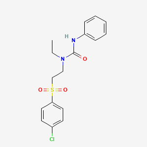 1-[2-(4-Chlorophenyl)sulfonylethyl]-1-ethyl-3-phenylurea