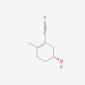 molecular formula C9H12O B122592 (1R)-3-Ethynyl-4-methylcyclohex-3-en-1-ol CAS No. 145681-98-7
