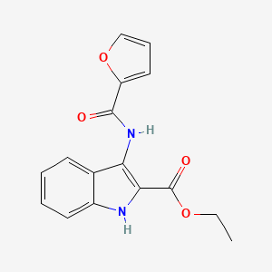 ethyl 3-(2-furoylamino)-1H-indole-2-carboxylate