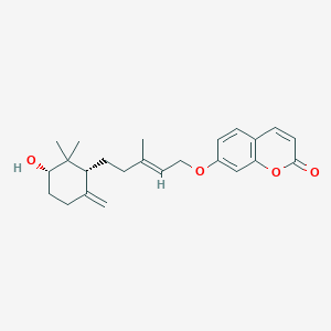 2H-1-Benzopyran-2-one, 7-(((2E)-5-((1R,3S)-3-hydroxy-2,2-dimethyl-6-methylenecyclohexyl)-3-methyl-2-pentenyl)oxy)-