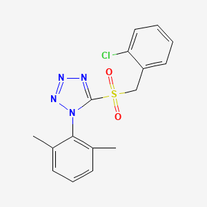 5-[(2-Chlorophenyl)methylsulfonyl]-1-(2,6-dimethylphenyl)tetrazole