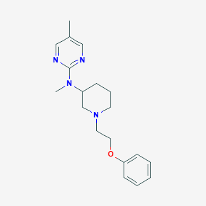 molecular formula C19H26N4O B12259376 N,5-dimethyl-N-[1-(2-phenoxyethyl)piperidin-3-yl]pyrimidin-2-amine 