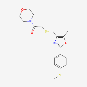 2-[[5-Methyl-2-[4-(methylthio)phenyl]-4-oxazolyl]methylthio]-1-(4-morpholinyl)ethanone