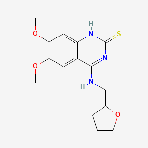 6,7-dimethoxy-4-(2-oxolanylmethylamino)-1H-quinazoline-2-thione